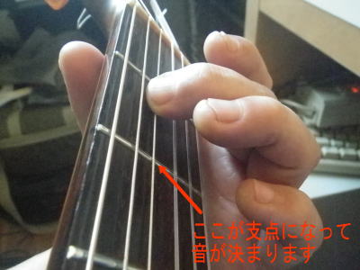 ギター初心者向けレクチャー・コード「Eｍ」の左手の押さえ方のコツ